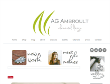 Tablet Screenshot of agambroult.com